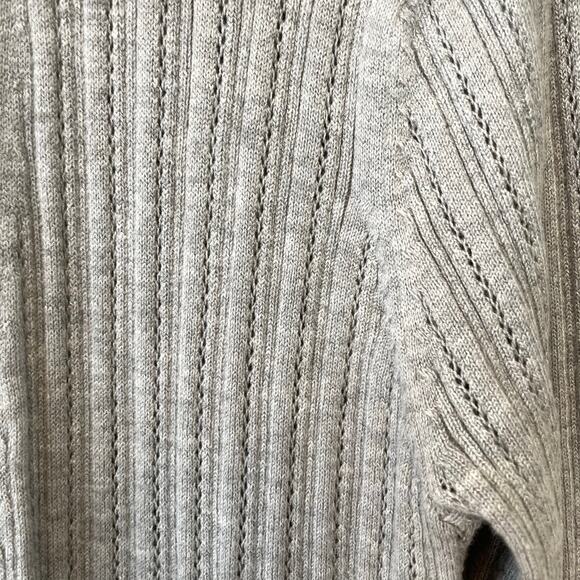 Sky and Sparrow Long Ribbed Duster Cardigan Sweater Medium Lightweight Casual - Picture 3 of 9